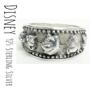Disney Winnie the Pooh Friends Collectible Ring 925 Sterling Silver Sz 7